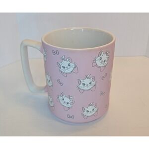 Disney The Aristocats Marie Cat Bows Pink White Mug Cup Drinkware Collectible